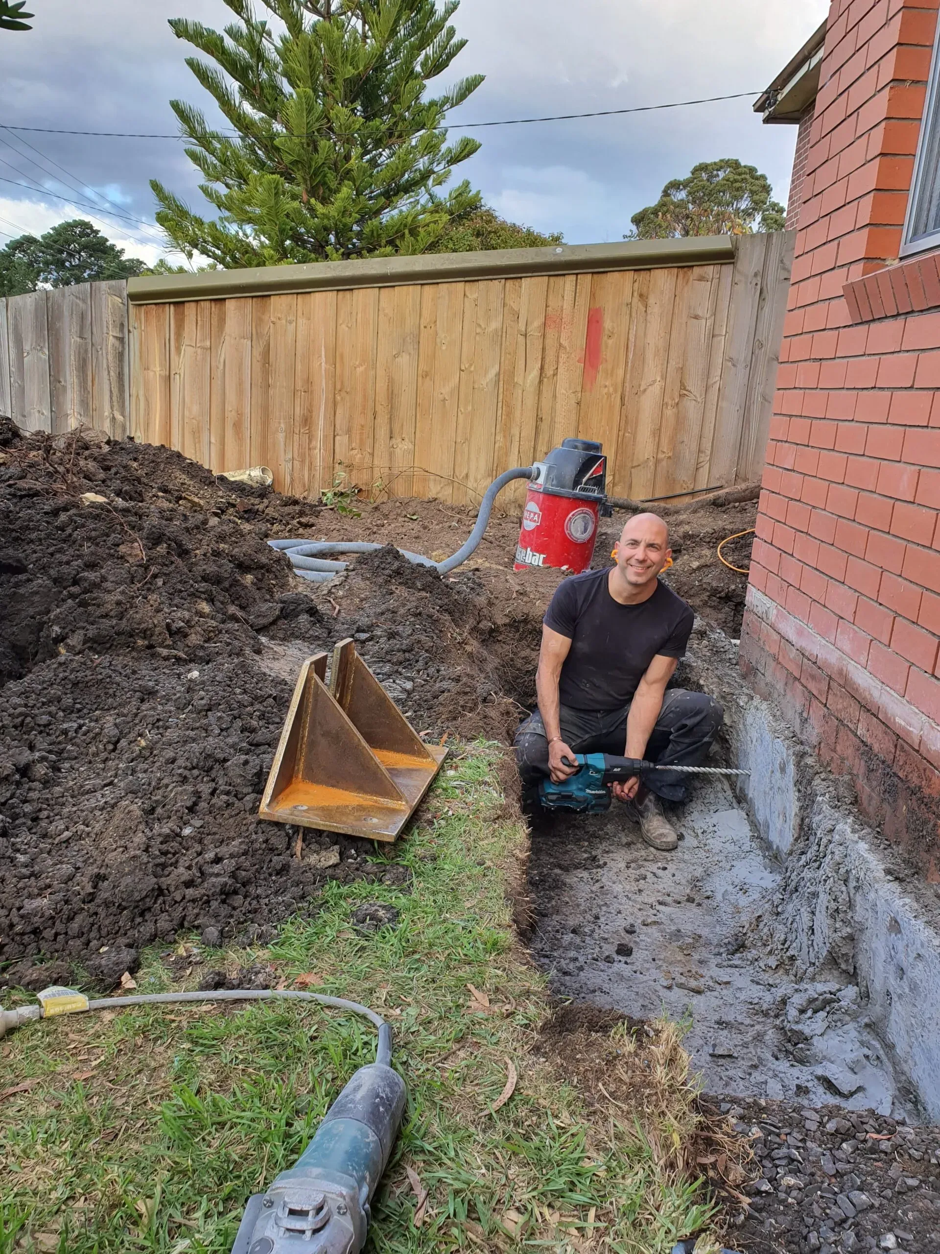 Image of a skilled tradesperson working on a home renovation highlighting local labour involvement